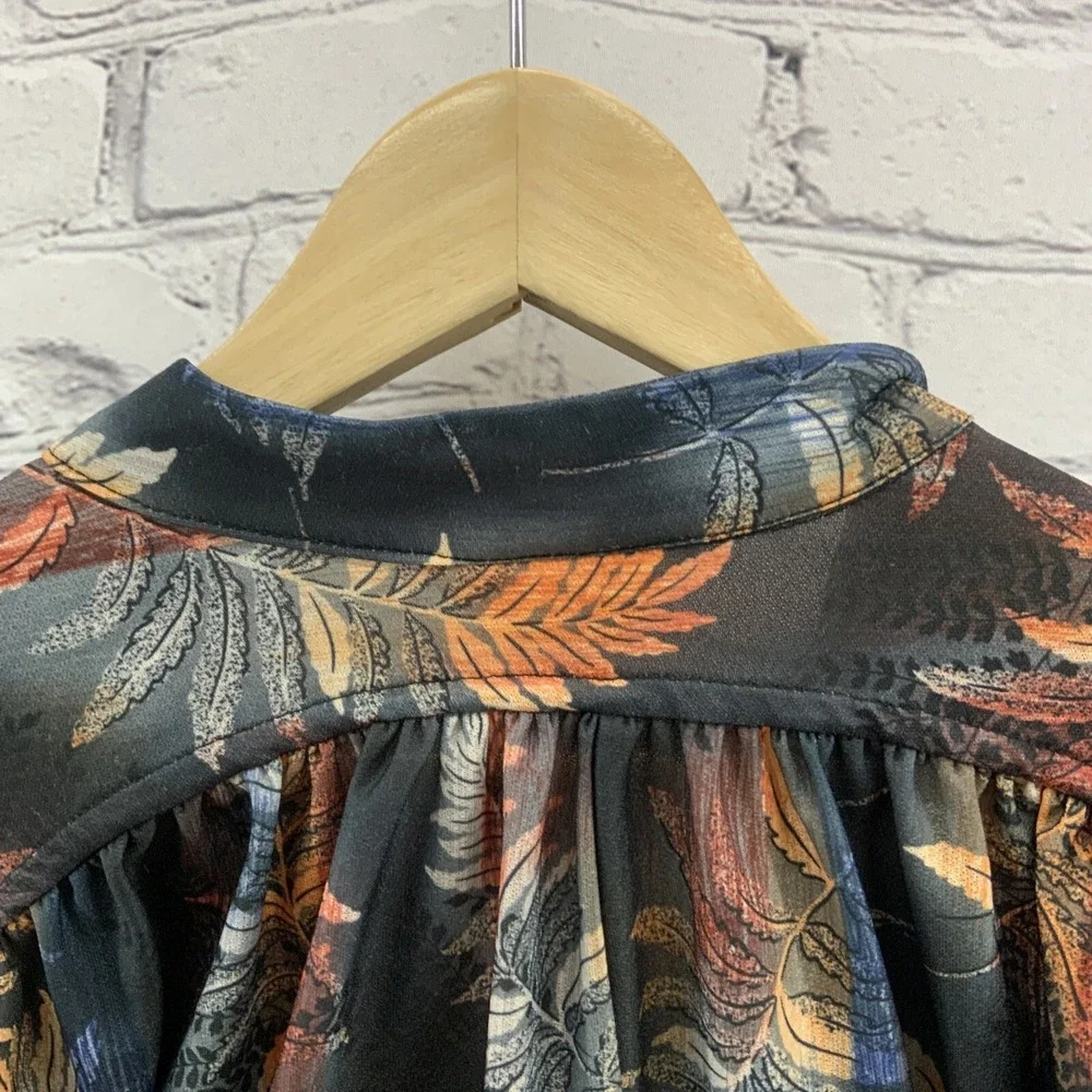 Jaylan Of California Blouse Womens Multicolored Foliage Print Vintage - Picture 5 of 8